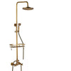 Wall Mounted Bathtub Shower Set Faucet Double Handle with Commodity Shelf