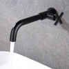 Wall-Mounted Brass Basin Faucet Single Cold Water Washbasin Utility Tap