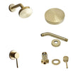 Wall Mounted Brass Bathroom Shower Mixer Rainfall Shower Faucet Set