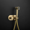 Wall-Mounted Brass Bidet Sprayer Set Hot Cold Shattaf Shower Mixer Tap