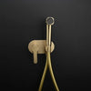 Wall-Mounted Brass Bidet Sprayer Set Hot Cold Shattaf Shower Mixer Tap