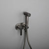 Wall-Mounted Brass Bidet Sprayer Set Hot Cold Shattaf Shower Mixer Tap