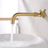 Wall-Mounted Brass Mop Sink Faucet Long Spout Single Cold Utility Tap