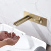 Wall Mounted Concealed Basin Faucet Brass Waterfall Water Mixer Tap