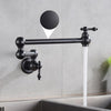 Wall Mounted Faucet Single Cold Water Tap 360 Rotating Spout Faucet