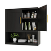Wall Mounted Hanging Cabinet with Door and Shelves Medicine Cabinet