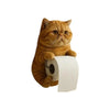 Wall Mounted Resin Toilet Paper Holder Organizer Adorable Cat Shape