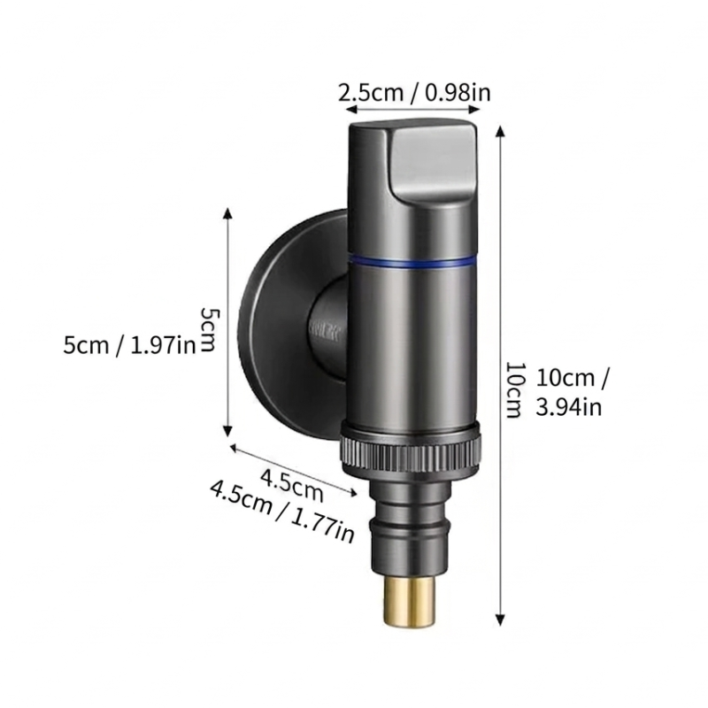 Pool Tap Wall Mounted Rotating Brass Outdoor Faucet Basin Bibcock Mop Pool Tap ...