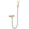 Wall-Mounted Shower Faucet Set Solid Brass Hot and Cold Bath Mixer Tap