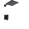 Wall-Mounted Shower Set Brass Rainfall Shower Head with Mixer Faucet