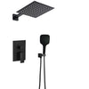 Wall-Mounted Shower Set Brass Rainfall Shower Head with Mixer Faucet
