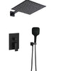 Wall-Mounted Shower Set Brass Rainfall Shower Head with Mixer Faucet