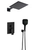 Wall-Mounted Shower Set Brass Rainfall Shower Head with Mixer Faucet