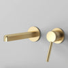 Wall-Mounted Stainless Steel Basin Faucet Single Handle Single Spout