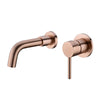 Wall Mounted Stainless Steel Faucet Single Handle Bathroom Faucet in 6 Colors