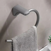 Wall-Mounted Towel Rack Aluminum Bathroom Towel Bar Towel Hanger