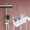 Wall Mounted Waterfall Bathroom Rain Shower Head Piano Shower Set