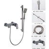 Wall Mounted Waterfall Bathtub Faucet with Handheld Shower Head