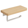 Walnut Wood Tissue Holder Toilet Roll Holder Bathroom Storage Rack