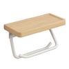Walnut Wood Tissue Holder Toilet Roll Holder Bathroom Storage Rack