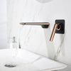 Water Valve Shower Mixer Rose Gold and Black Basin Valve