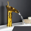 Waterfall Antique Faucet Bathroom Basin Faucet Brass Sink Mixer Taps