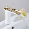 Waterfall Bathroom Basin Faucet Single Handle Brass Sink Mixer Tap