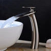 Waterfall Bathroom Brass Basin Faucet Single Handle Mixer Crane Tap