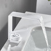 Waterfall Bathroom Faucet Basin Mixer Washbasin Tap Brass Single Tap