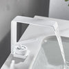Waterfall Bathroom Faucet Brass Single Handle Hot Cold Basin Mixer Tap