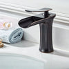 Waterfall Bathroom Sink Faucet Brass Hot and Cold Basin Mixer Tap