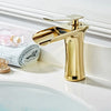 Waterfall Bathroom Sink Faucet Brass Hot and Cold Basin Mixer Tap