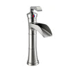 Waterfall Bathroom Sink Faucet Hot and Cold Brass Mixer Washbasin Tap