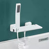 Waterfall Bathtub and Shower Brass Faucet Set Wall Mounted Mixer Tap
