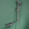 Waterfall Bathtub Shower Faucet Brass Shower Set with Handheld Shower