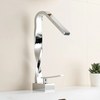 Waterfall Brass Single Hole Mixer Tap Creative Shape Basin Sink Faucet