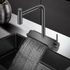 Waterfall Faucet Single Handle Switch Pull Out Kitchen Mixer Tap