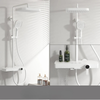 Waterfall Rainfall Brass Shower Faucet Hot Cold Piano Shower System Set