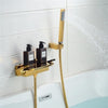 Waterfall Shower Bath Set Black Retro Bathroom Shower Mixer Faucet Tap