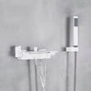 Waterfall Shower Bath Set Black Retro Bathroom Shower Mixer Faucet Tap