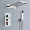 Waterfall Shower Head With 3 Way Thermostatic Mixer Tap Shower Set