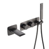 Waterfall Shower Set Double Handle Wall-Mounted Bathtub Faucet