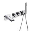 Waterfall Shower Set Double Handle Wall-Mounted Bathtub Faucet