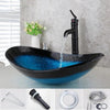Waterfall Spout Basin Tap Washbasin Tempered Glass Faucet Mixer Tap