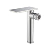 Waterfall Washbasin Brass High Low Hot Cold Water Mixer Basin Faucet