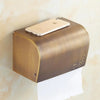 Waterproof Brass Toilet Paper Holder Wall Roll Dispenser with Cover