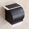 Waterproof Brass Toilet Paper Holder Wall Roll Dispenser with Cover