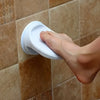 White Non-Slip Shower Foot Rest Removable Suction Bathroom Stool