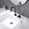 Widespread Bathroom Basin Faucet Two Holes 360 Rotating Basin Tap