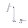 Widespread Bathroom Basin Faucet Two Holes 360 Rotating Basin Tap